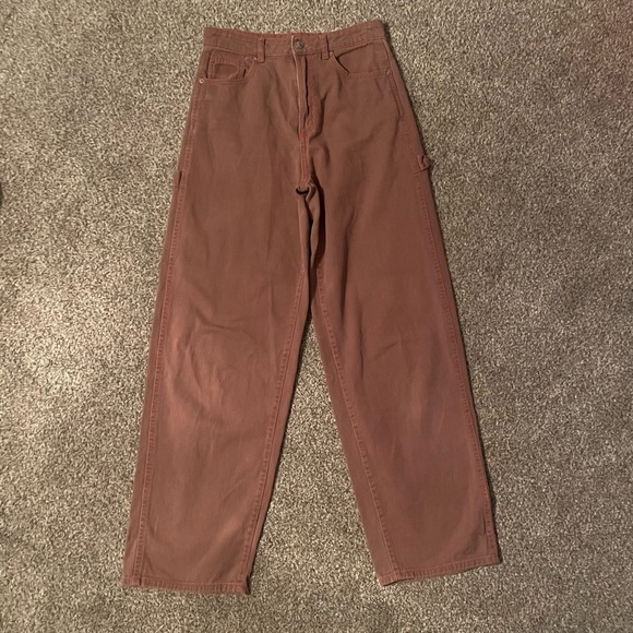 No Fear x H&M brown straight wide leg pants Y2K style! No Fear makes a comeback! - Picture 1 of 7